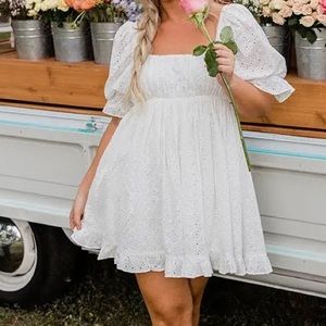 BuddyLove Valentina Puff Sleeve Baby Doll Dress